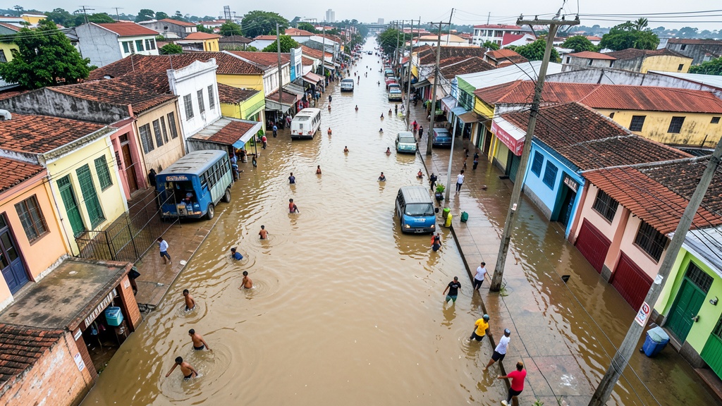 Lluvias y marea alta provocan trancones en Guayaquil este viernes