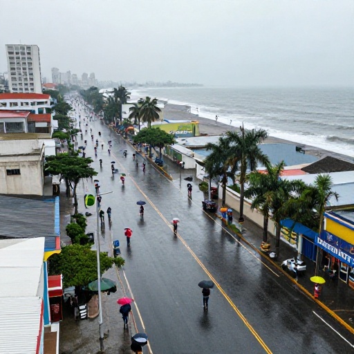 Intensifican lluvias y tormentas en Costa este lunes 15 de septiembre