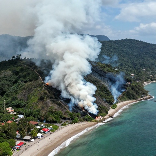 Incendios en Colombia y Ecuador activan alerta máxima