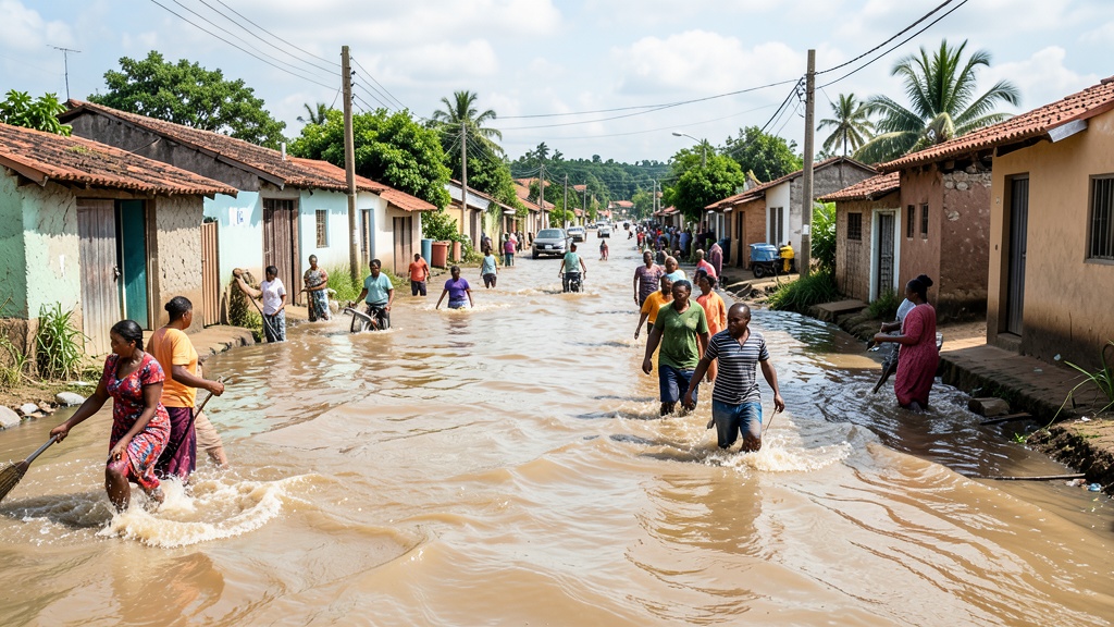 Inundaciones en Balao obligan a familias de Las Madres a abandonar sus viviendas