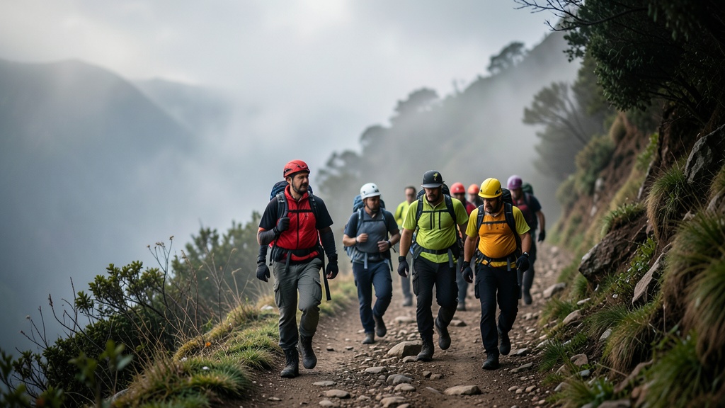 Rescate de 17 excursionistas desorientados en las montañas de Quito