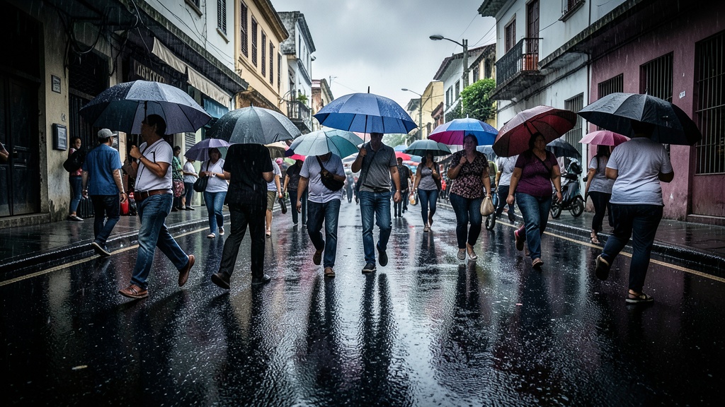 INAMHI emite alerta por lluvias y vientos en cuatro provincias