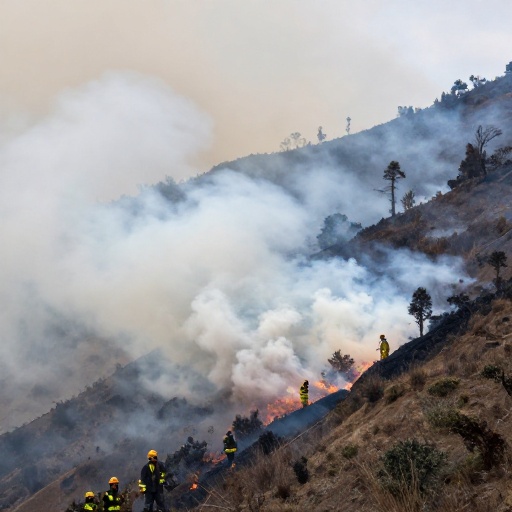 Incendio forestal avanza 200 hectáreas en Ecuador desde el 8 de septiembre