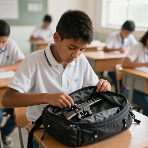 Policía halla arma en mochila de estudiante en colegio del norte de Guayaquil