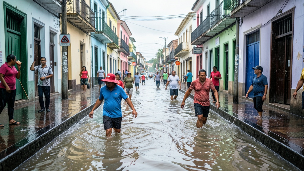 18 sectores de Guayaquil quedaron anegados tras tormentas eléctricas