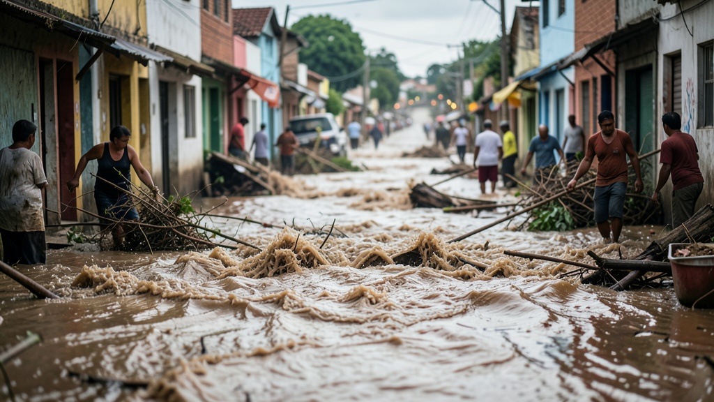 Ríos desbordados en Esmeraldas aíslan comunidades tras lluvias intensas