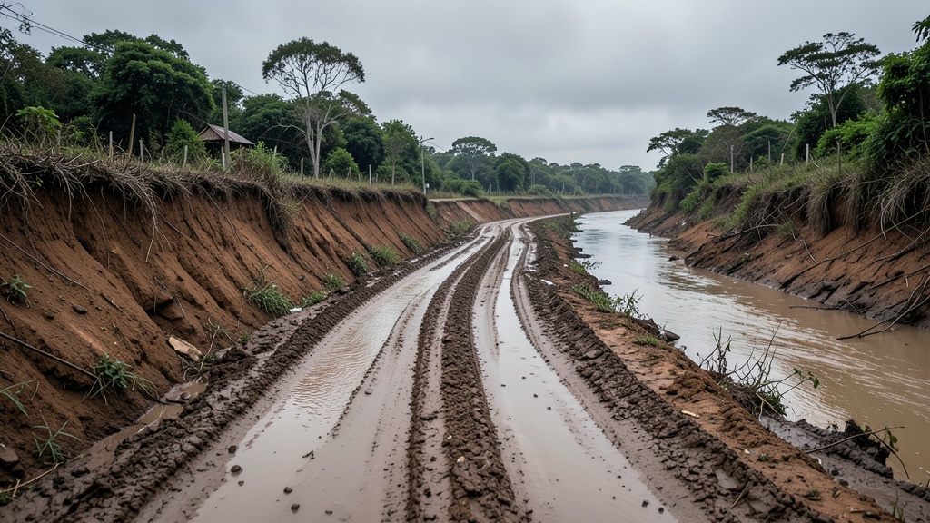 43 carreteras con deslizamientos y socavones antes del feriado del 9 de octubre