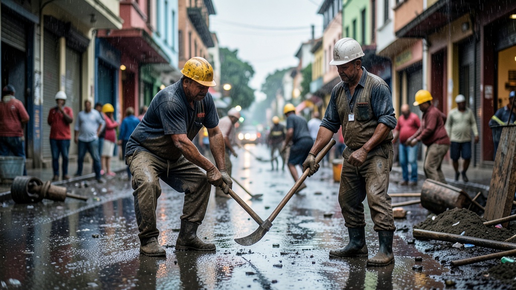 Lluvias en Guayaquil modifican cronograma de obras municipales