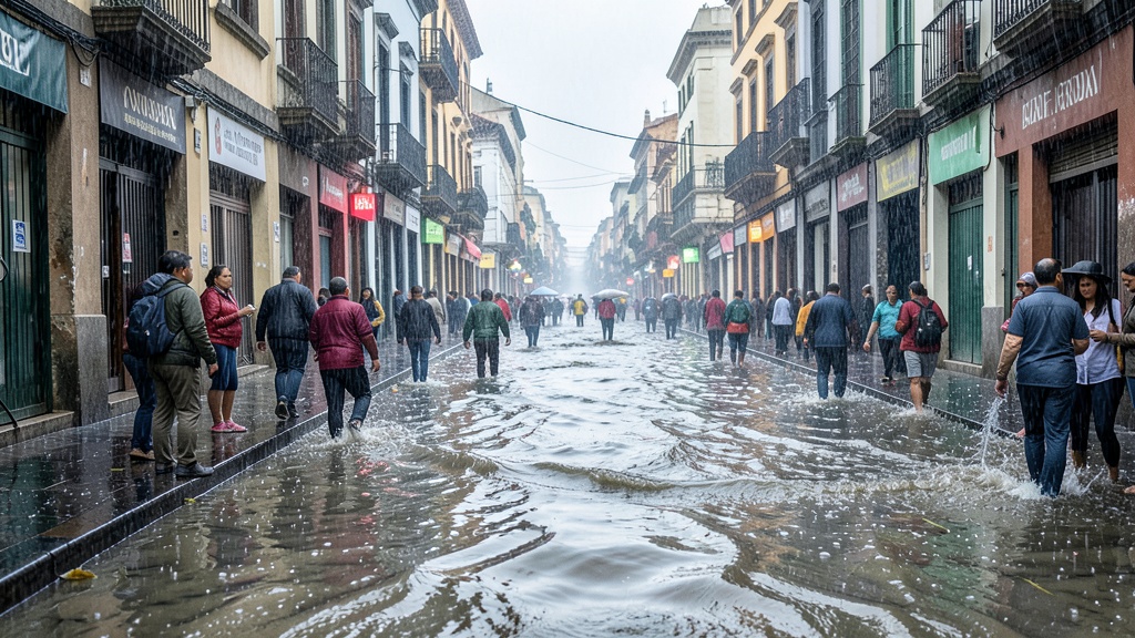 Quito: El drenaje urbano soporta el impacto de las fuertes lluvias del domingo