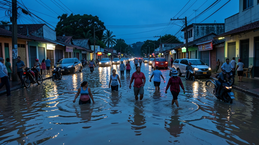 Acumulación de agua en cinco zonas de Guayaquil tras lluvias del 29 de septiembre