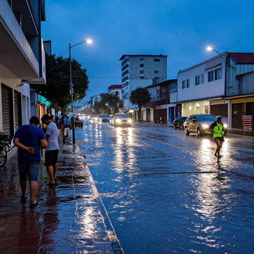 INAMHI emite alerta por lluvias y desborde de ríos en la Costa ecuatoriana
