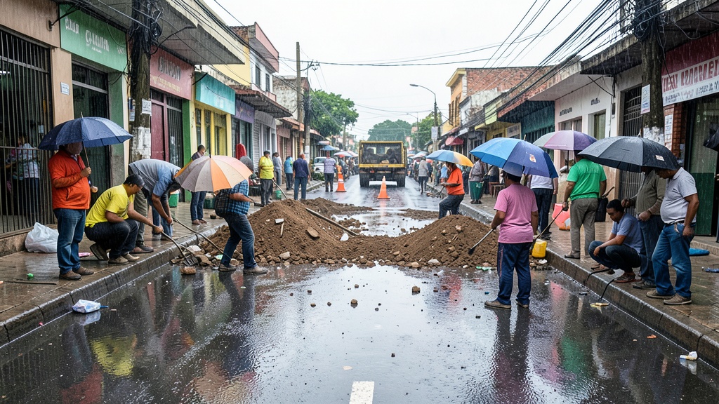 Vecinos exigen agilidad en obras viales de Guayaquil ante lluvias