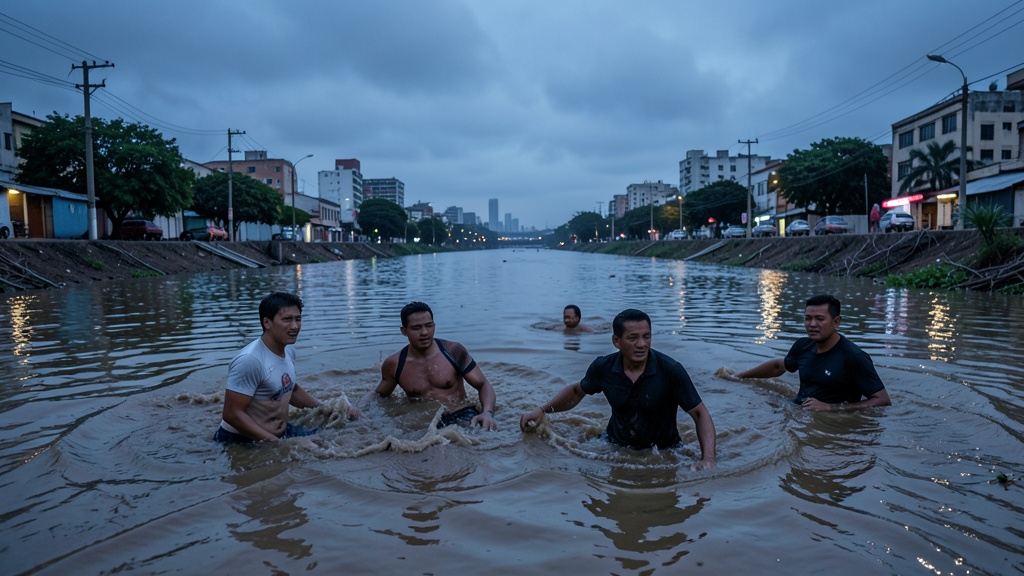 Ocho ríos desbordados por lluvias intensas en Ecuador este viernes 2 de octubre