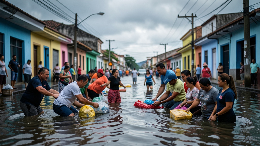 SNGR entrega ayuda a 7.800 personas afectadas por lluvias en Ecuador