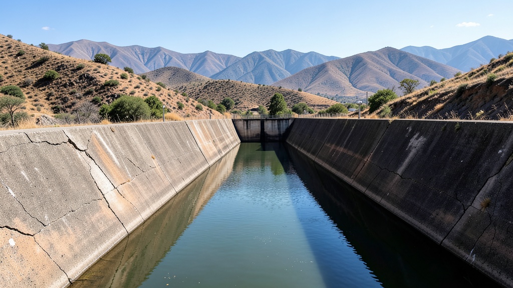 El embalse de Mazar registra una caída de 14 metros en un mes