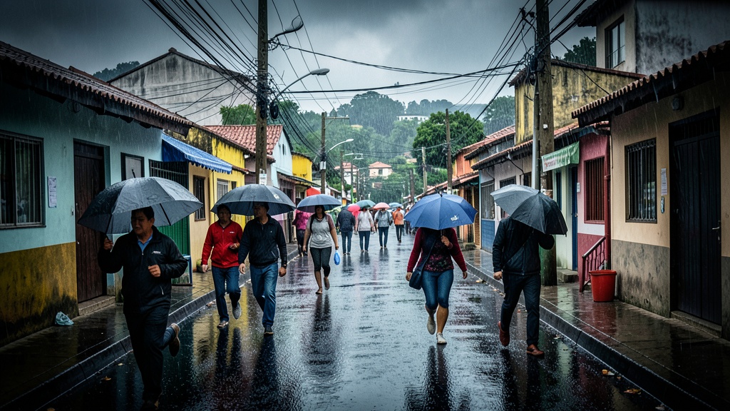 INAMHI emite alerta meteorológica: lluvias intensas hasta el 2 de octubre