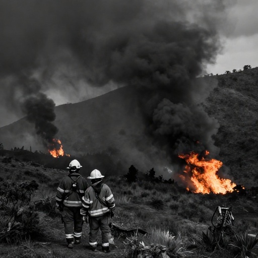Dos incendios forestales se registran en Otavalo, Imbabura