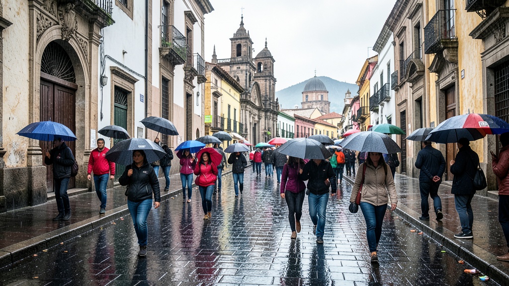 Lluvias registradas en el sur de Quito este jueves 24 de septiembre