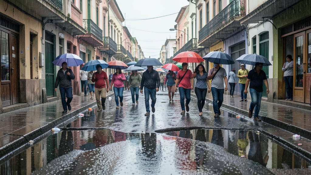 Inamhi: Lluvias continuarán hasta el lunes con riesgo de inundaciones en la Costa