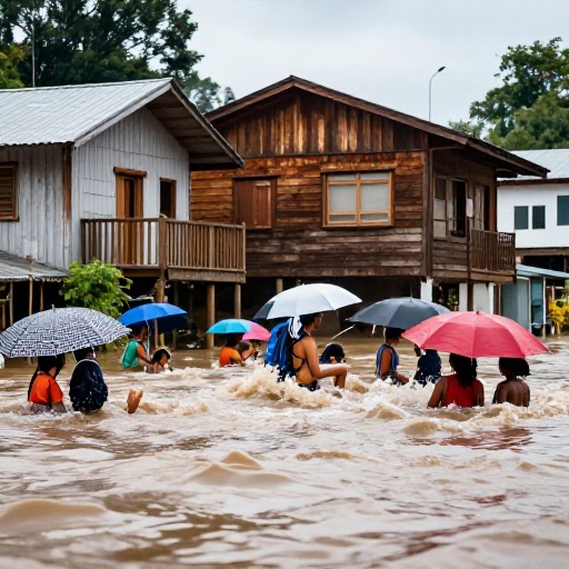 Desbordamientos por lluvia afectan a familias en La Concordia