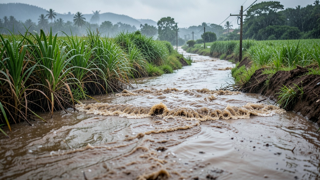 Siete ríos desbordan en Guayas, Esmeraldas y Manabí por lluvias intensas