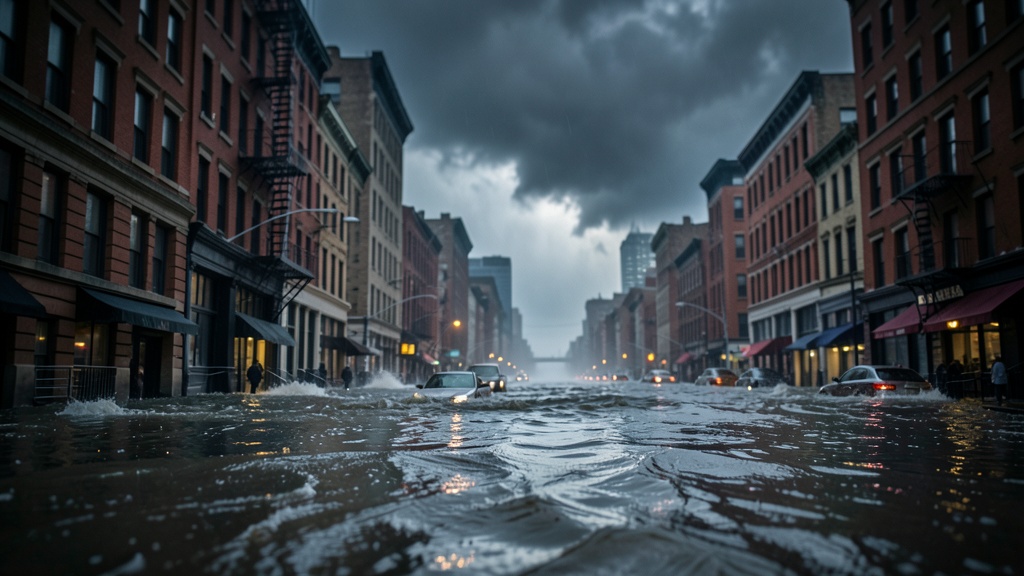 Tormenta del noreste afecta a Nueva York con inundaciones y cortes de luz