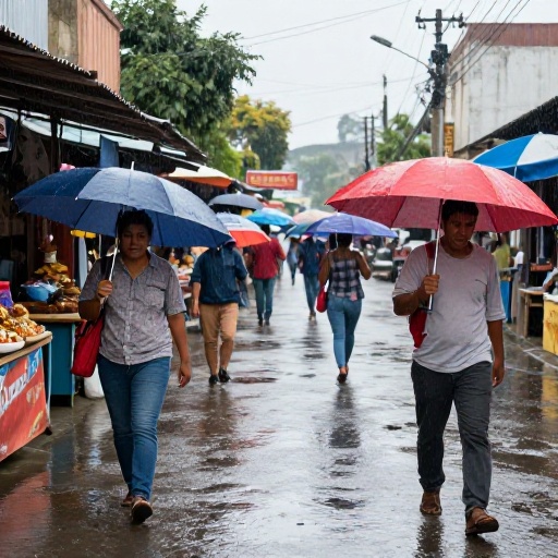 Primeras lluvias de la temporada impactan a Los Ríos