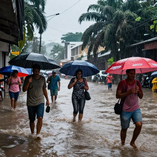 SNGR alerta por lluvias intensas en Guayas: zonas de riesgo y recomendaciones