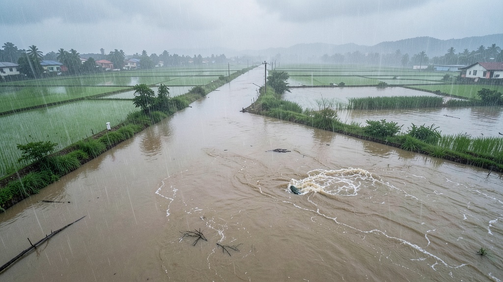 13 ríos desbordan en cinco provincias por lluvias antes del feriado