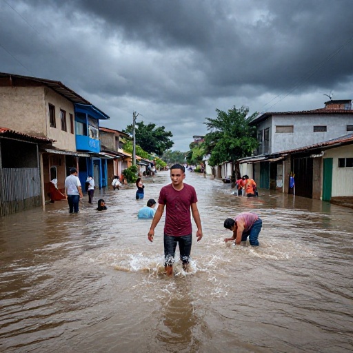 Intensas lluvias obligaron a moradores a evacuar sus viviendas por riesgos