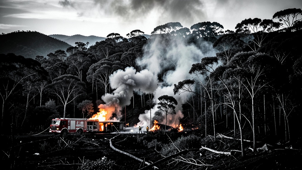 Incendio forestal en Bosque Azul de Azogues fue atendido por Bomberos