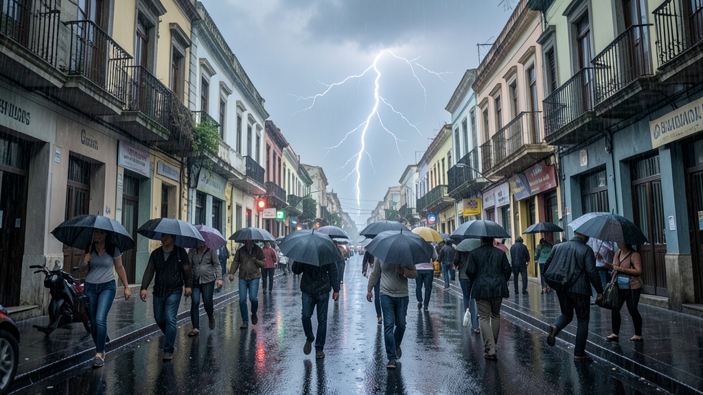 Inamhi emite alerta por lluvias y tormentas eléctricas hasta el 28 de septiembre
