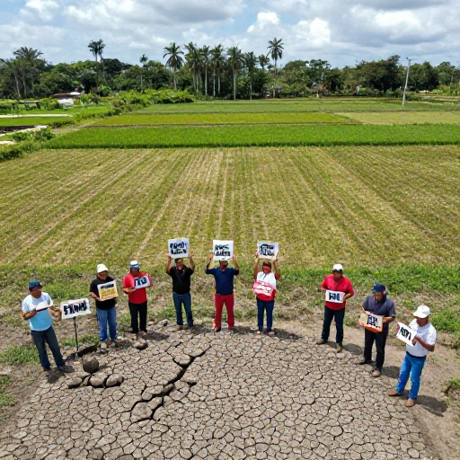 Agricultores de Babahoyo presentan reclamos a autoridades por afectaciones del Niño