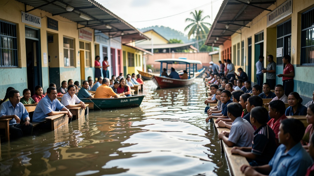 El Niño compromete educación de 110.000 alumnos por inundaciones
