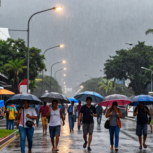 Inamhi alerta por lluvias intensas y tormentas en la Costa hasta el 23 de septiembre