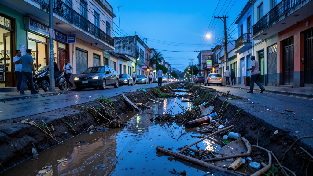 Habitantes de Rutas Ecuatorianas piden limpieza del canal Río de Oro por riesgo sanitario