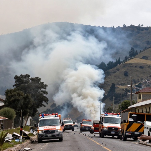 Cierre de vía en Quito por incendio en el Casitagua afecta movilidad