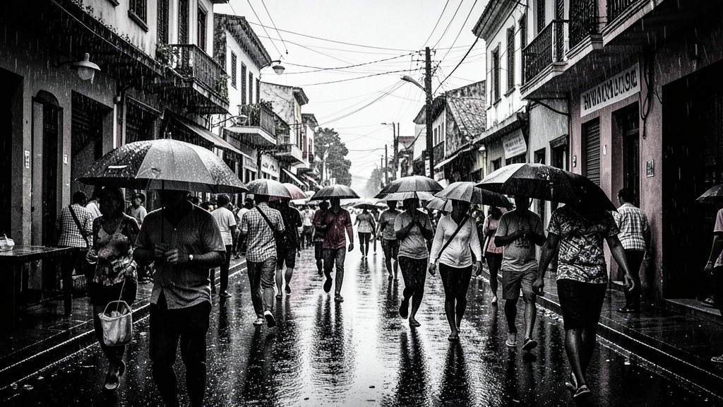 INAMHI advierte intensas lluvias para Guayaquil, Quevedo y Santo Domingo este lunes