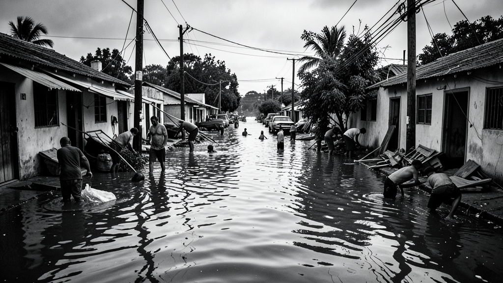 Desborde del río Grande deja 26 viviendas afectadas en Santa Ana