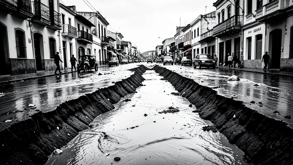 Alerta por lluvias: 57 puntos con agua y socavones en Guayaquil