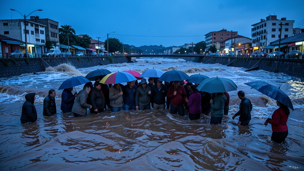 Emergencia declarada en Esmeraldas por lluvias y desborde del río