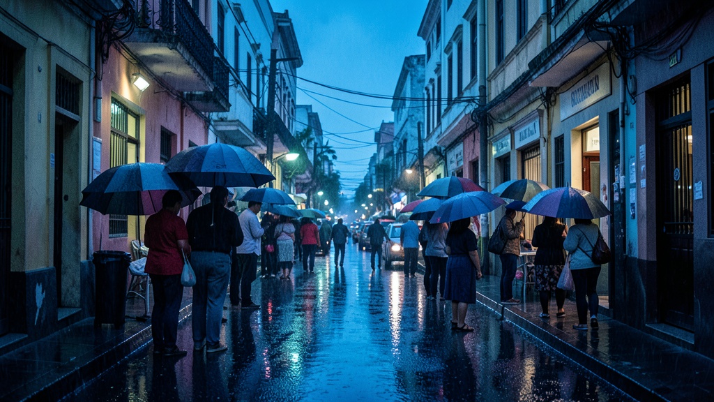 Inamhi advierte lluvias persistentes en Guayaquil hasta la madrugada del viernes