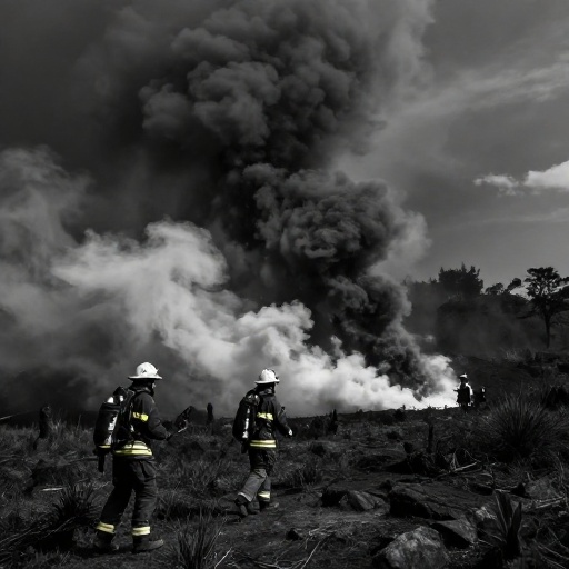 Incendio en Cerro Casitagua: Bomberos de Quito combaten línea de fuego tras tres días