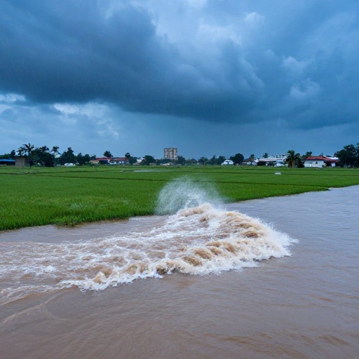 Ríos desbordados en Esmeraldas y Guayas; alerta por lluvias en cinco provincias
