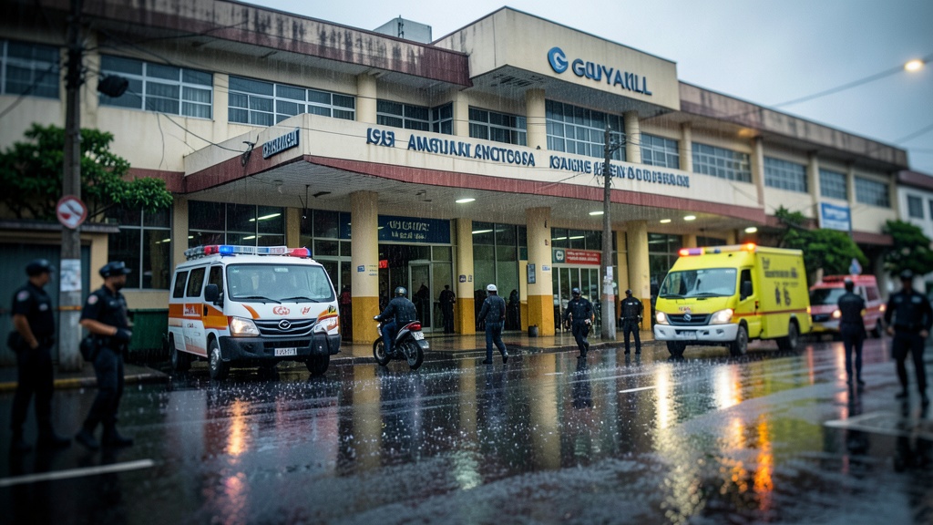 Balacera frente al Hospital Teodoro Maldonado deja dos heridos en Guayaquil