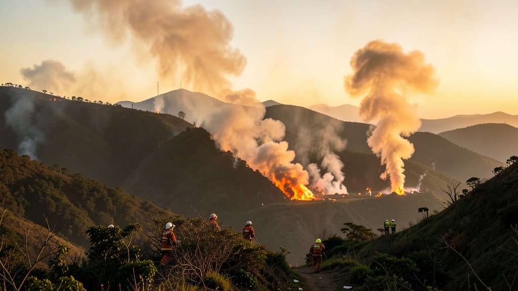 Ocho incendios forestales alertan a Chimborazo y se combaten en Loja