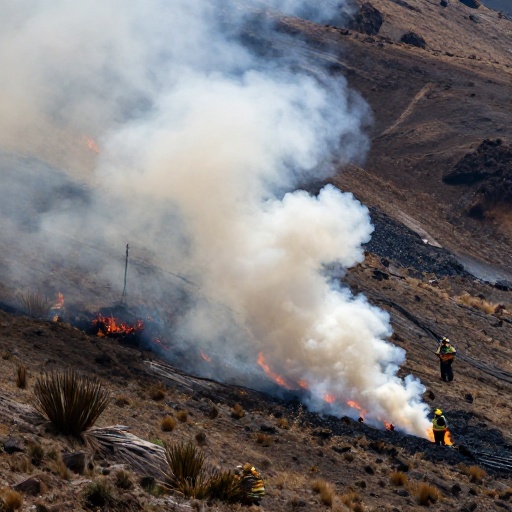 Gestión de Riesgos confirma 13 incendios activos que afectan a más de 21.800 hectáreas