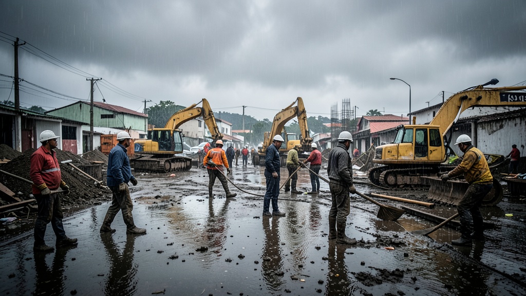Lluvias alteran el ritmo de obras en Guayaquil bajo vigilancia especial