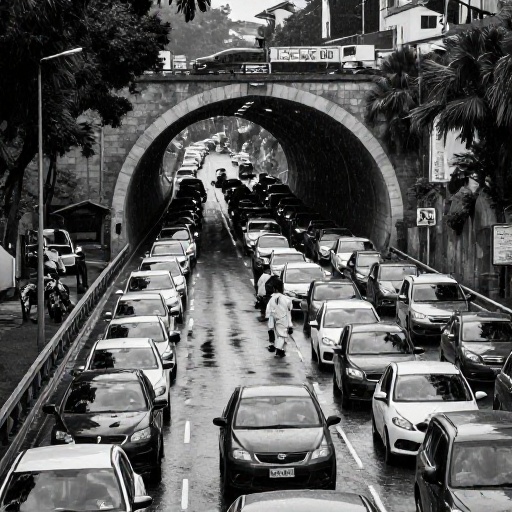 Choque múltiple en túnel de Guayasamín genera congestión en Quito