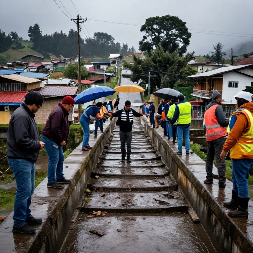 Vecinos de El Cady solicitan retiro urgente del puente antiguo ante lluvias
